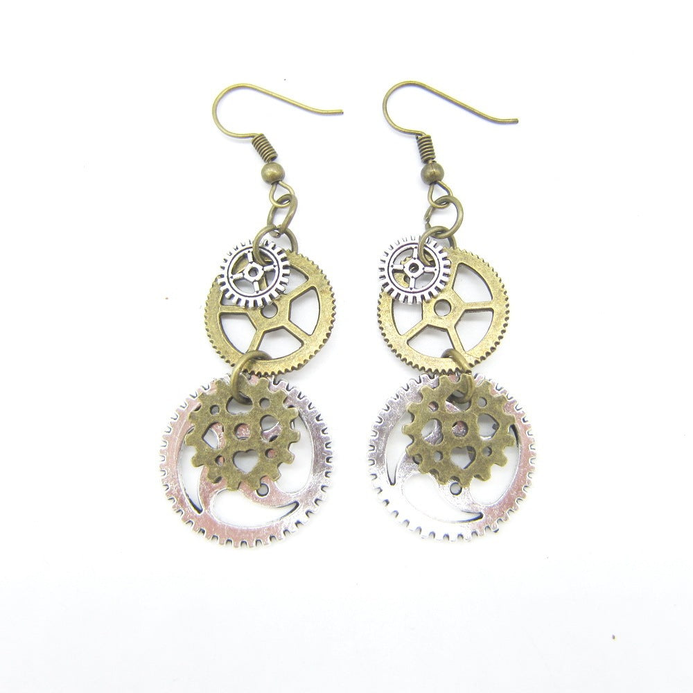 Boucles d'oreilles steampunk Inertia