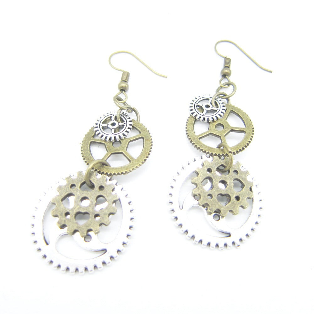 Boucles d'oreilles steampunk Inertia
