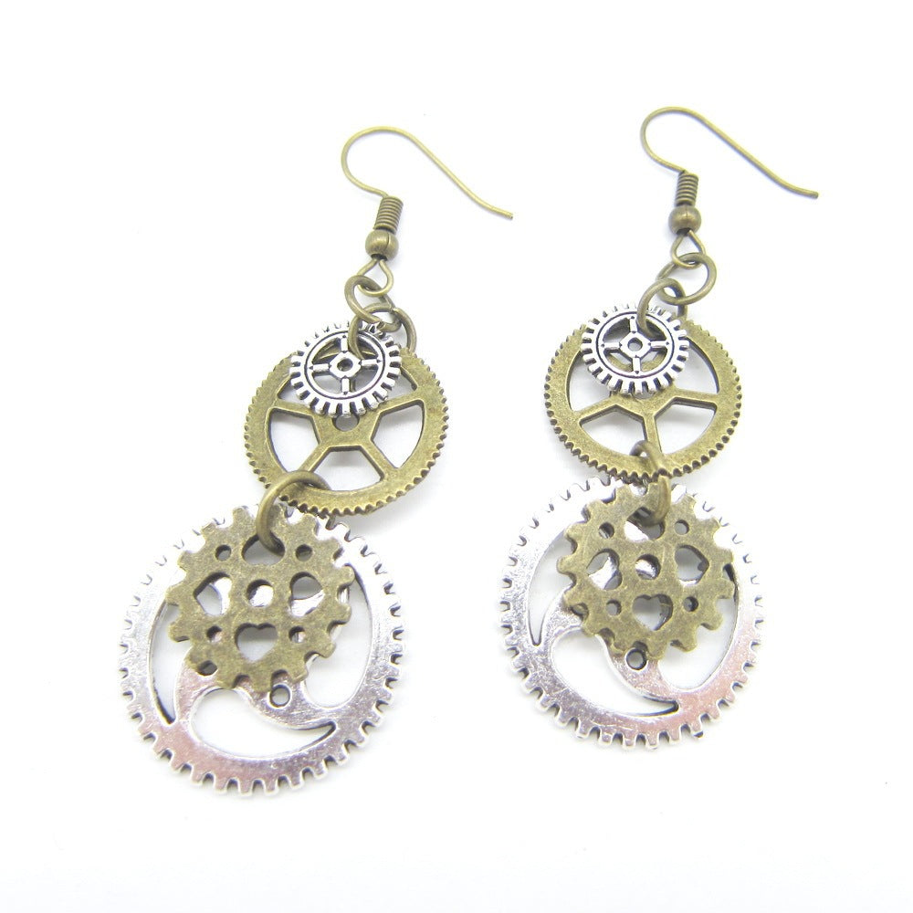 Boucles d'oreilles steampunk Inertia