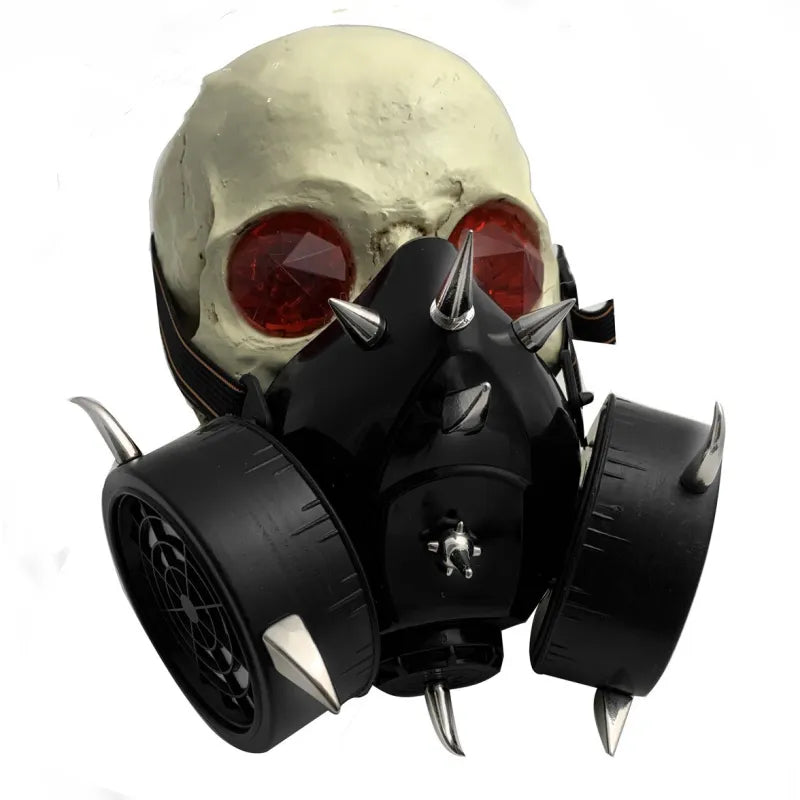 Masque à Gaz steampunk Carbonium