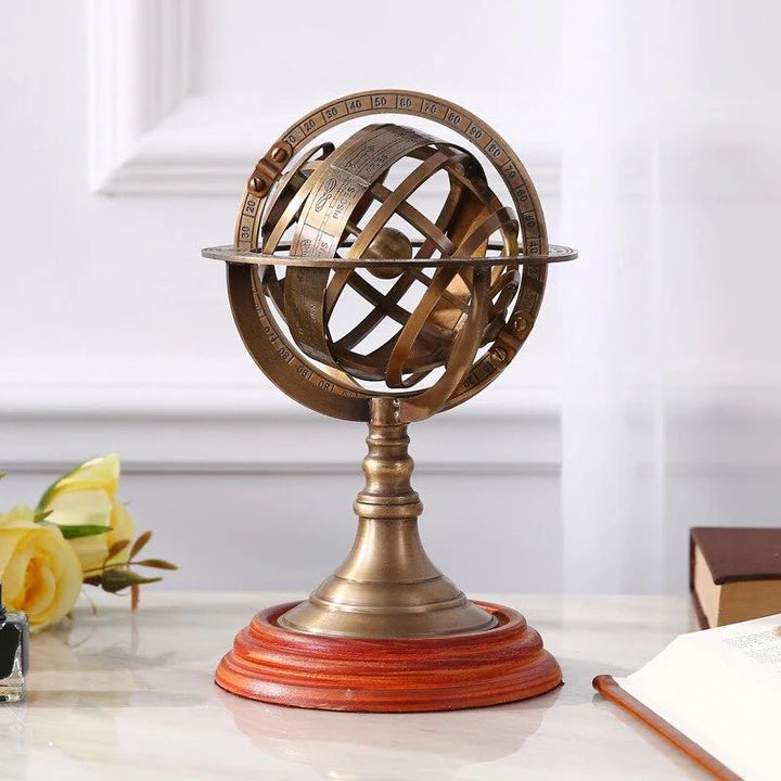 Globe Steampunk Sphère Armillaire