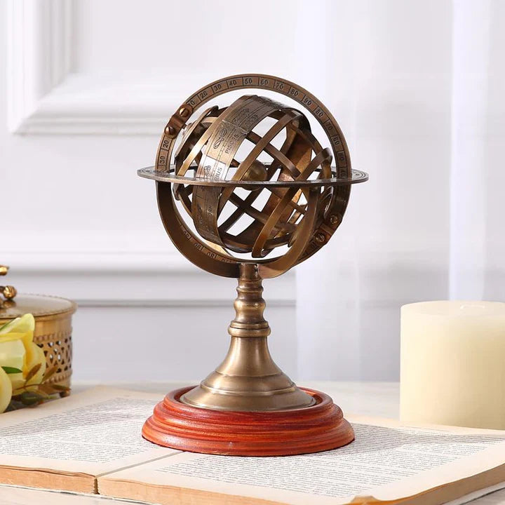 Globe Steampunk Sphère Armillaire