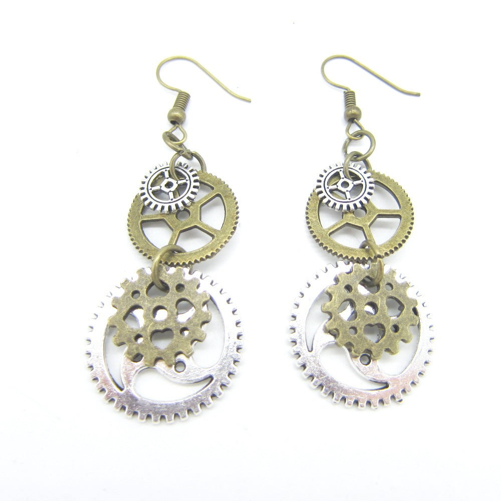 Boucles d'oreilles steampunk Inertia