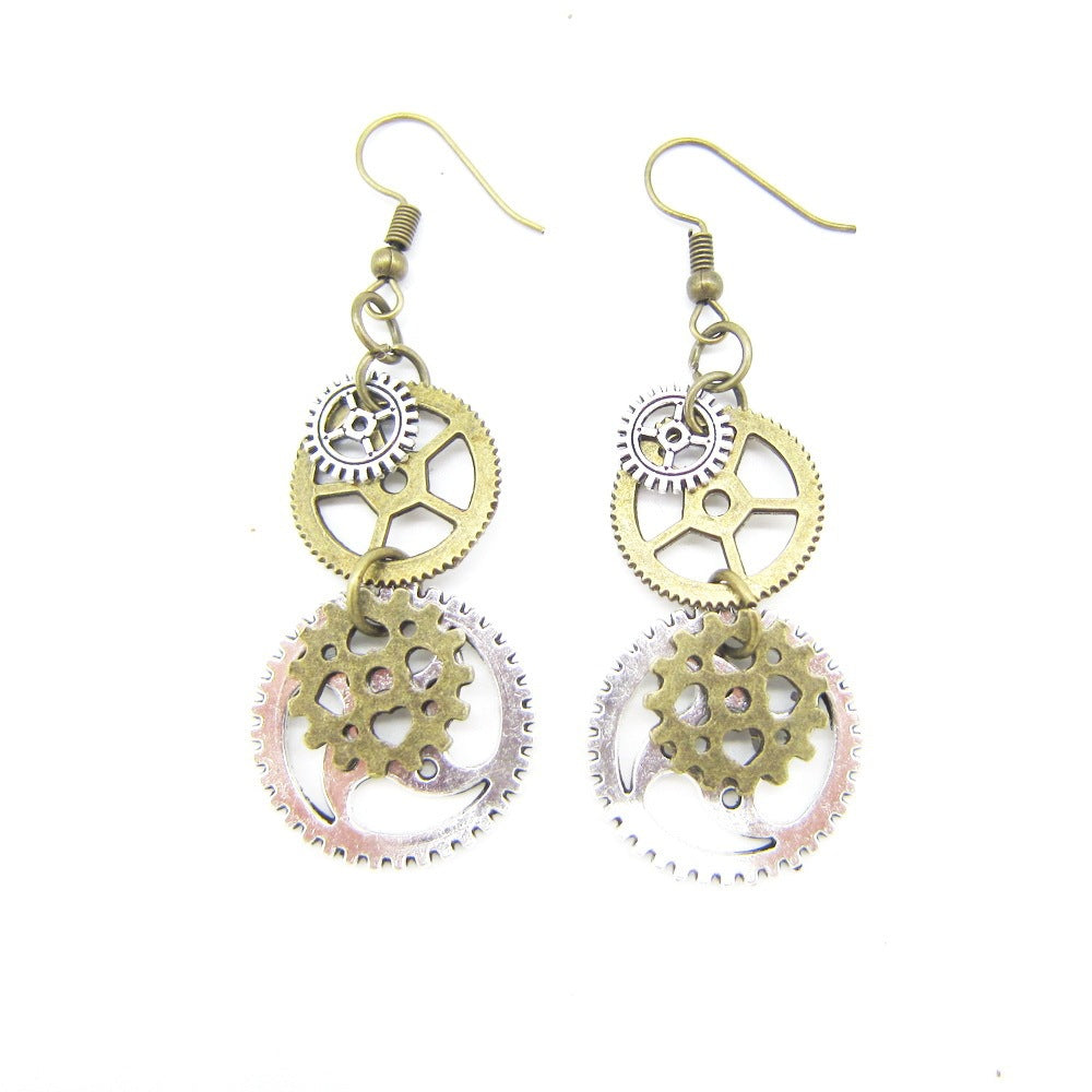Boucles d'oreilles steampunk Inertia