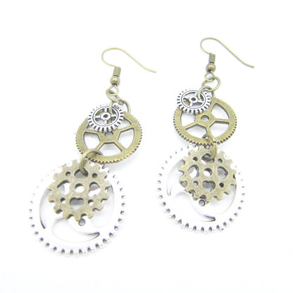 Boucles d'oreilles steampunk Inertia