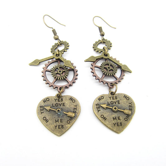 Boucles d'oreilles steampunk Lunaris